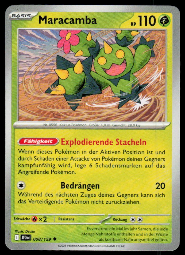 Pokémon Carte collezionabili: Pokemon Maracamba 008/159 – Usato da Herisau venduto da Pokemon2025