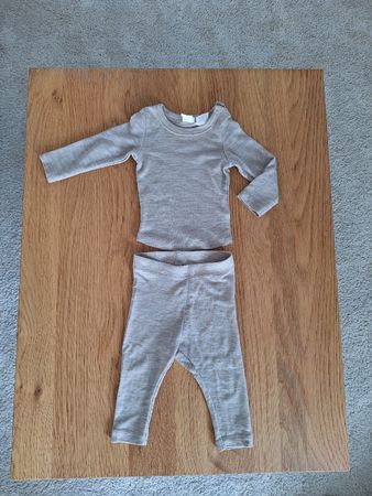 Wolle-Seide Set aus Oberteil und Hose 62