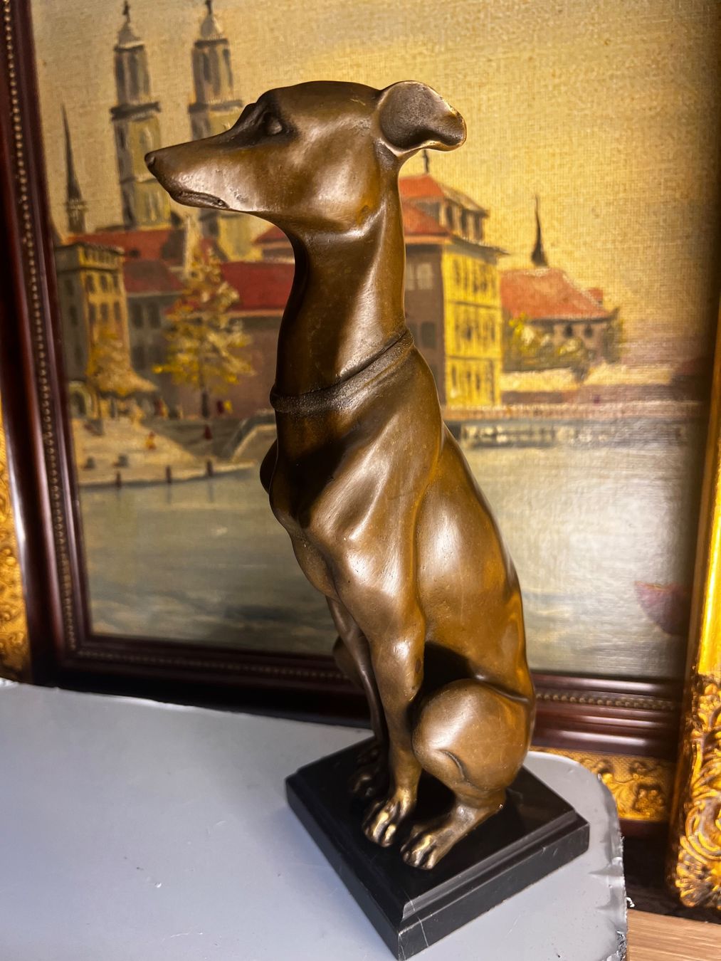 Sculture & Statue: Windhund Top Bronze Figur !!! – Usato da Oberengstringen venduto da Cici7