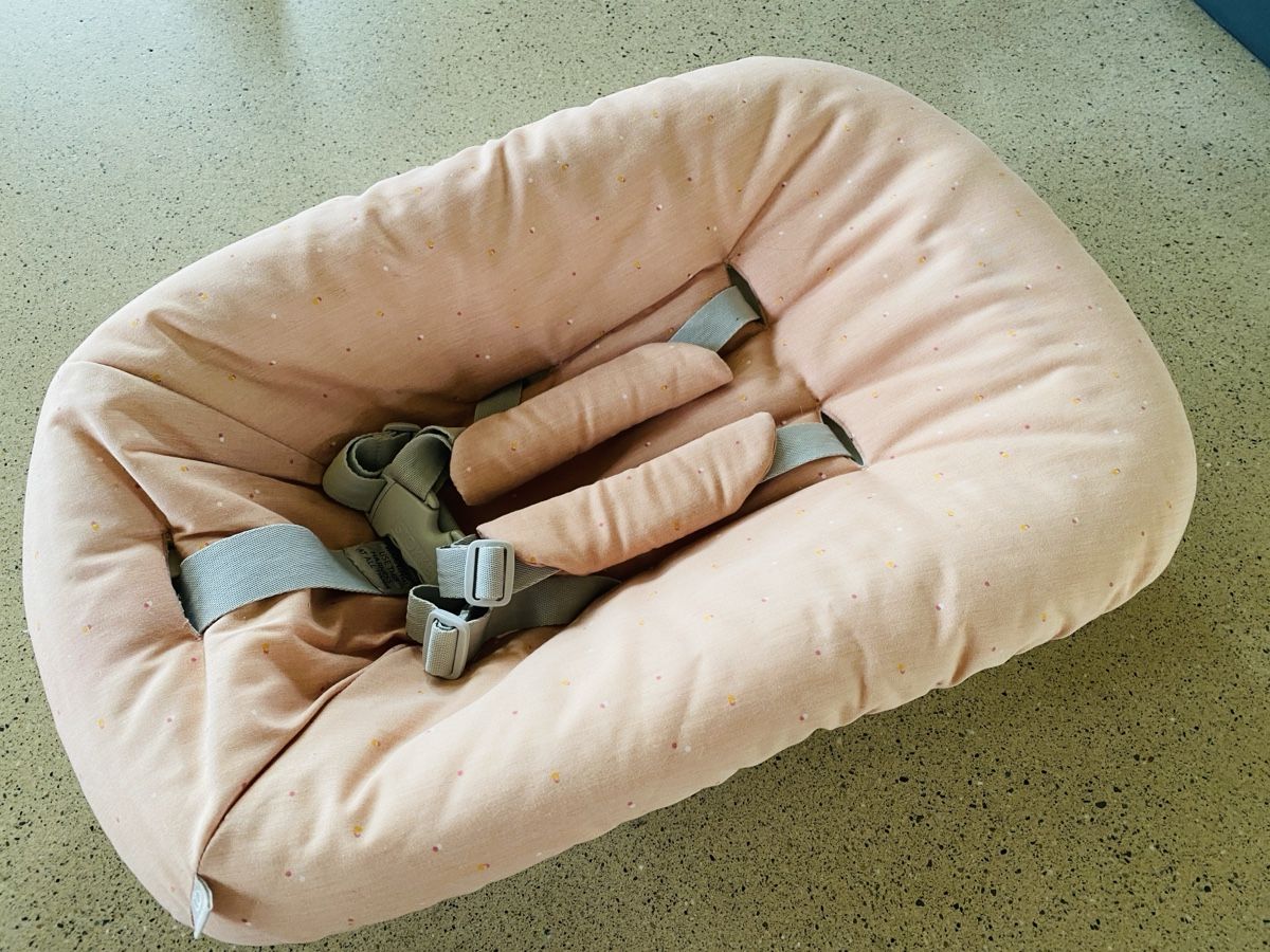 Stokke Sdraiette & Sdraiette a dondolo: Couffin stokke rose à petits pois – Usato da Les Breuleux venduto da mya393 1