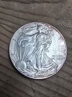 999 Silbermünze American Eagle 1 Unze Jahrgang 2001 