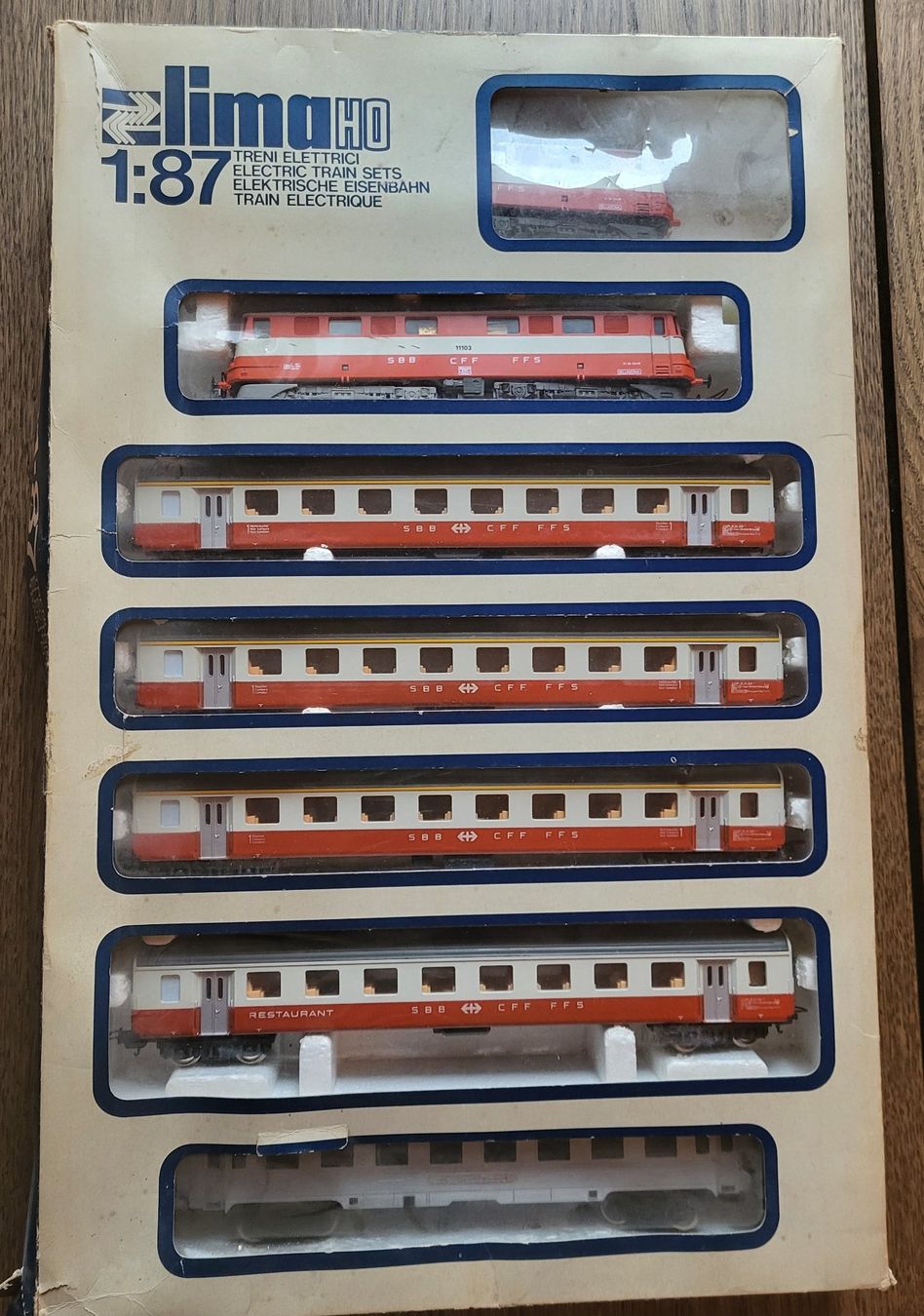 Lima Modellini di ferrovie: Lima HO SBB CFF FFS Zug-Set, mit 2 lokkis – Usato da Sonceboz-Sombeval venduto da ant_cd5j