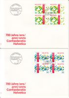 SBK 799 - 800 im 4er-Block FDC