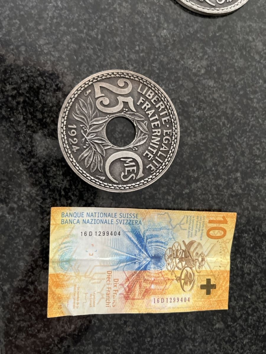 Sottobicchieri: Sous Verres 25 centimes de 1924 – Usato da Glis venduto da king-of-convenience 1