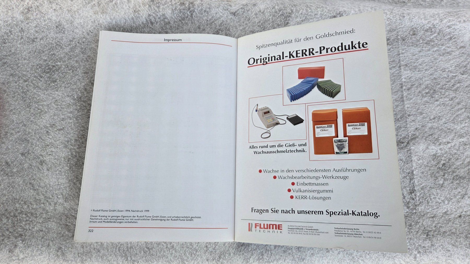 Libri: FLUME TECHNIK Werkzeug Katalog – Usato da Jegenstorf venduto da Combi2212 4