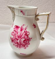 Herend Porzellan Blumenbouquet purpur Milchkännchen 850ml