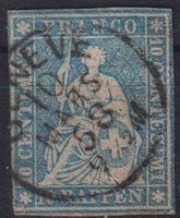 Schöner Strubel 23C hellblau mit Ortsstempel+++