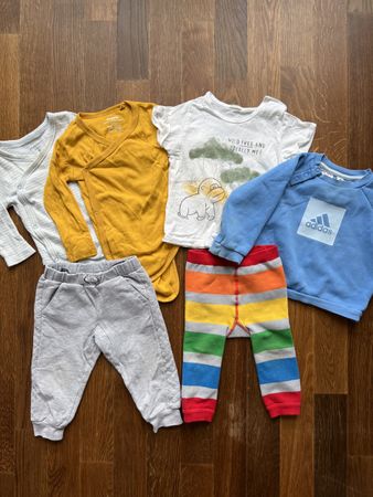Babykleidungspaket 74cm. Adidas, Benitton, steiff, Ziggle.