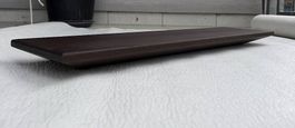 Wandregal Schwebend Massiv Räuchereiche Schweizerkante 64cm