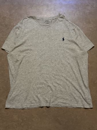 Polo Ralph Lauren T-Shirt Grey Cotton Size XL Used