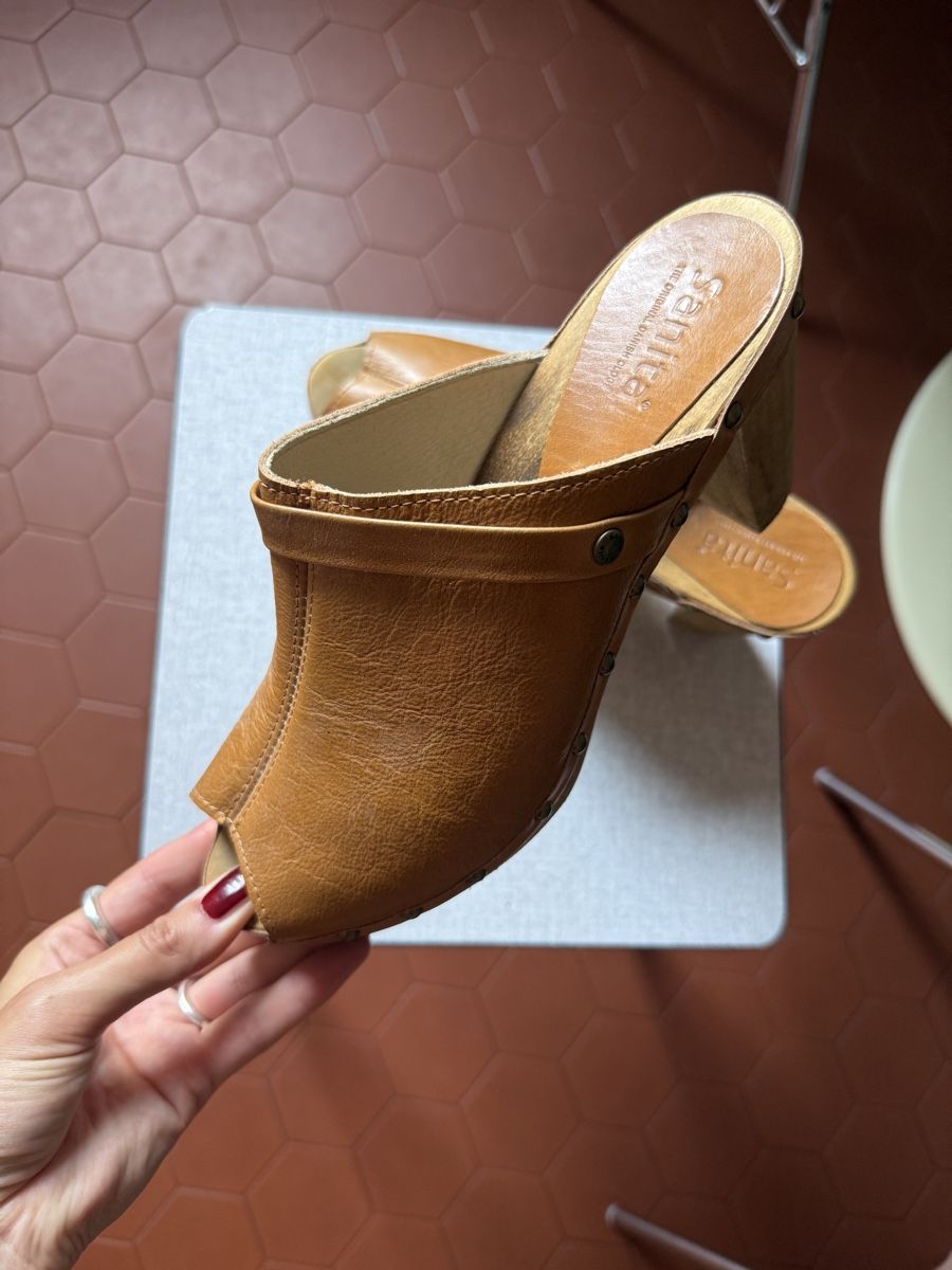 Damenschuhe: braune Leder Mules Gr. 40 – Neu (gemäss Beschreibung) aus Zürich von sum_s552 2