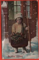 AK NEUJAHR Bonne année - gel. 1910 v. VEVEY