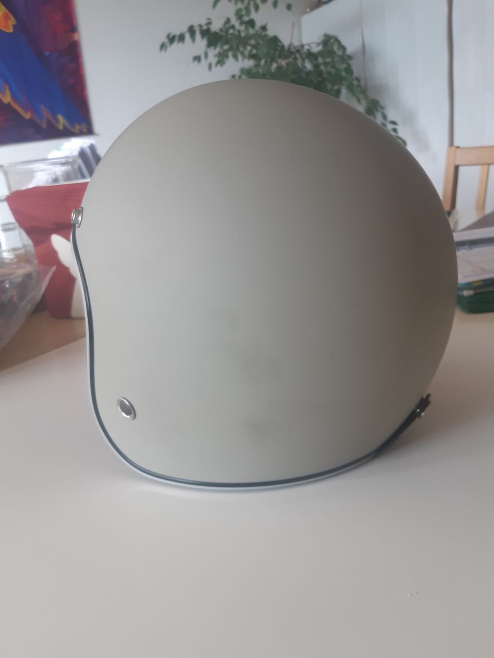 Helme & Visiere: Jethelm L Fräulein Irmi grau Openface Vespa Töff Scooter – Gebraucht aus Schenkon von magier54 1