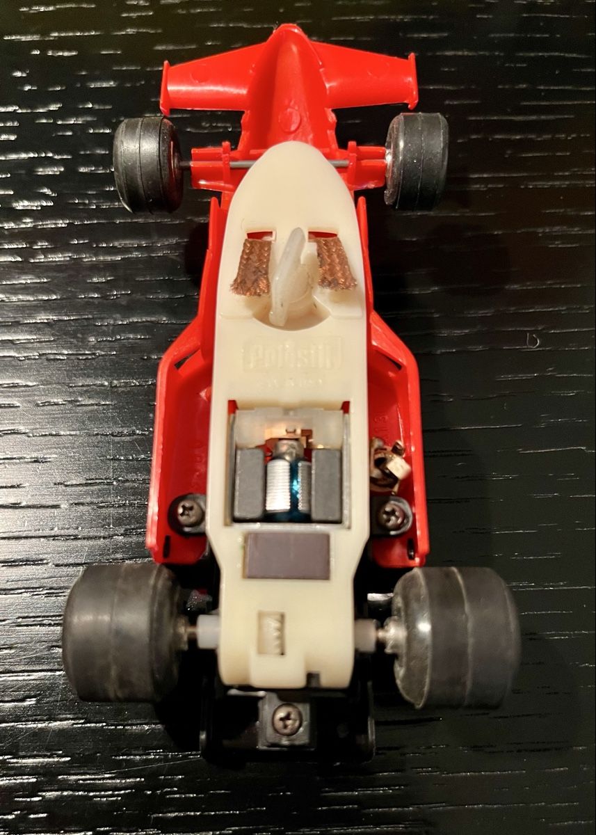 Polistil Piste: Slotcar Polistil-Set mit Ferrari und "Speed Programmer" – Nuovo e nell'imballaggio originale da Rümlang venduto da Aeroad 4
