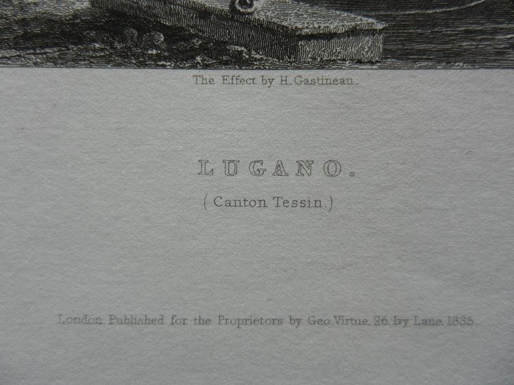 Gravures: Lugano von Bartlett – D'occasion à Risch par Rischli15 2