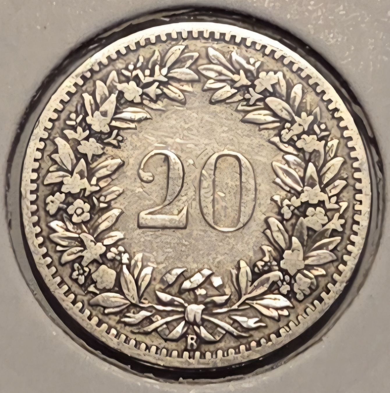 Tutti le monete: 20 Rappen Münze von 1887 – Usato da Mellingen venduto da EiMic 1
