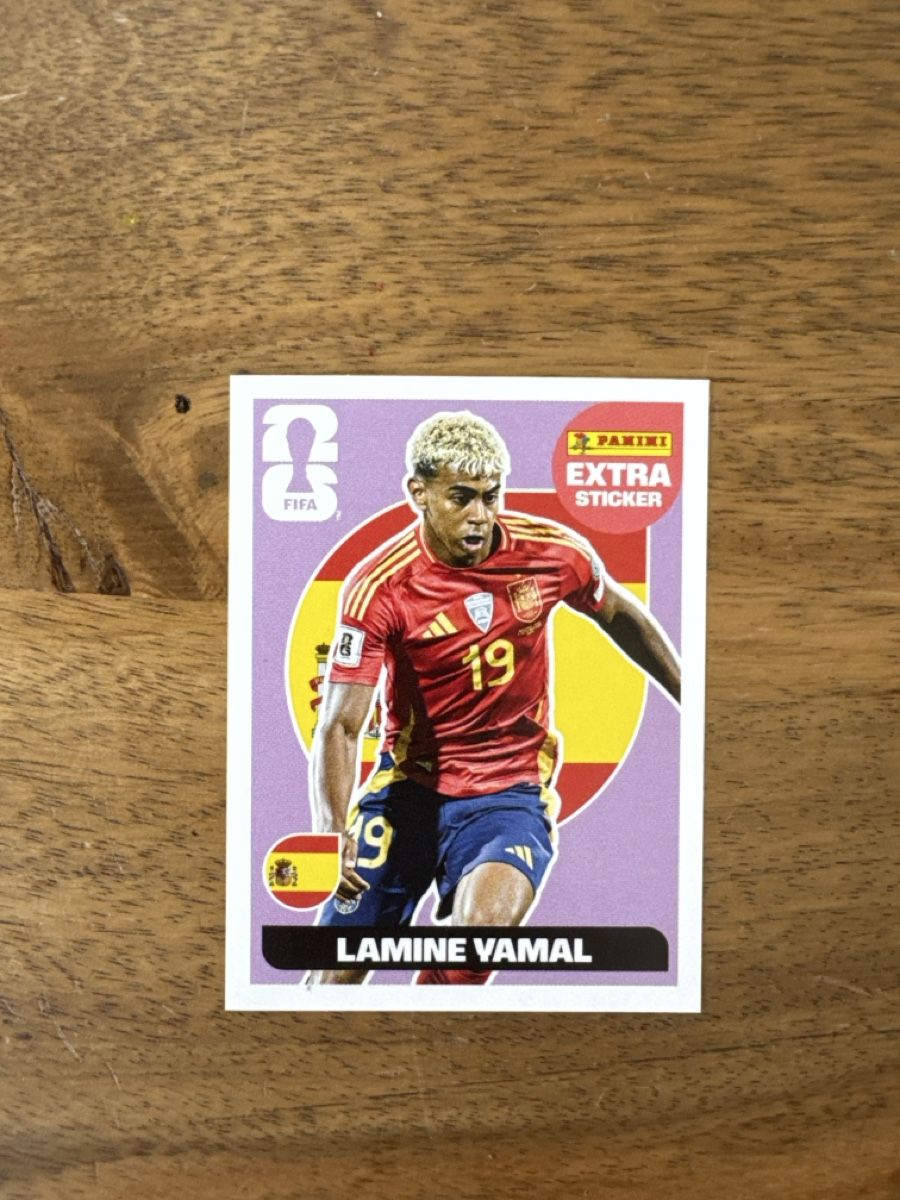 Panini Carte collezionabili: WM 2026 Panini - Extra Sticker - Lamine Yamal - Regular – Nuovo (secondo la descrizione) da Pfaffhausen venduto da topitopi