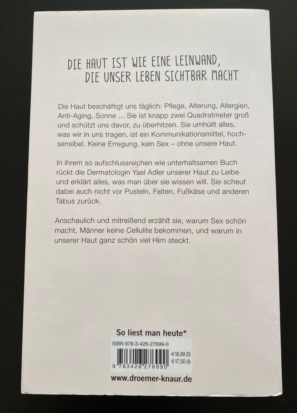 Libri: HAUT NAH / Dr.med.Yael Adler – Usato da Nussbaumen AG venduto da schuba2000 2