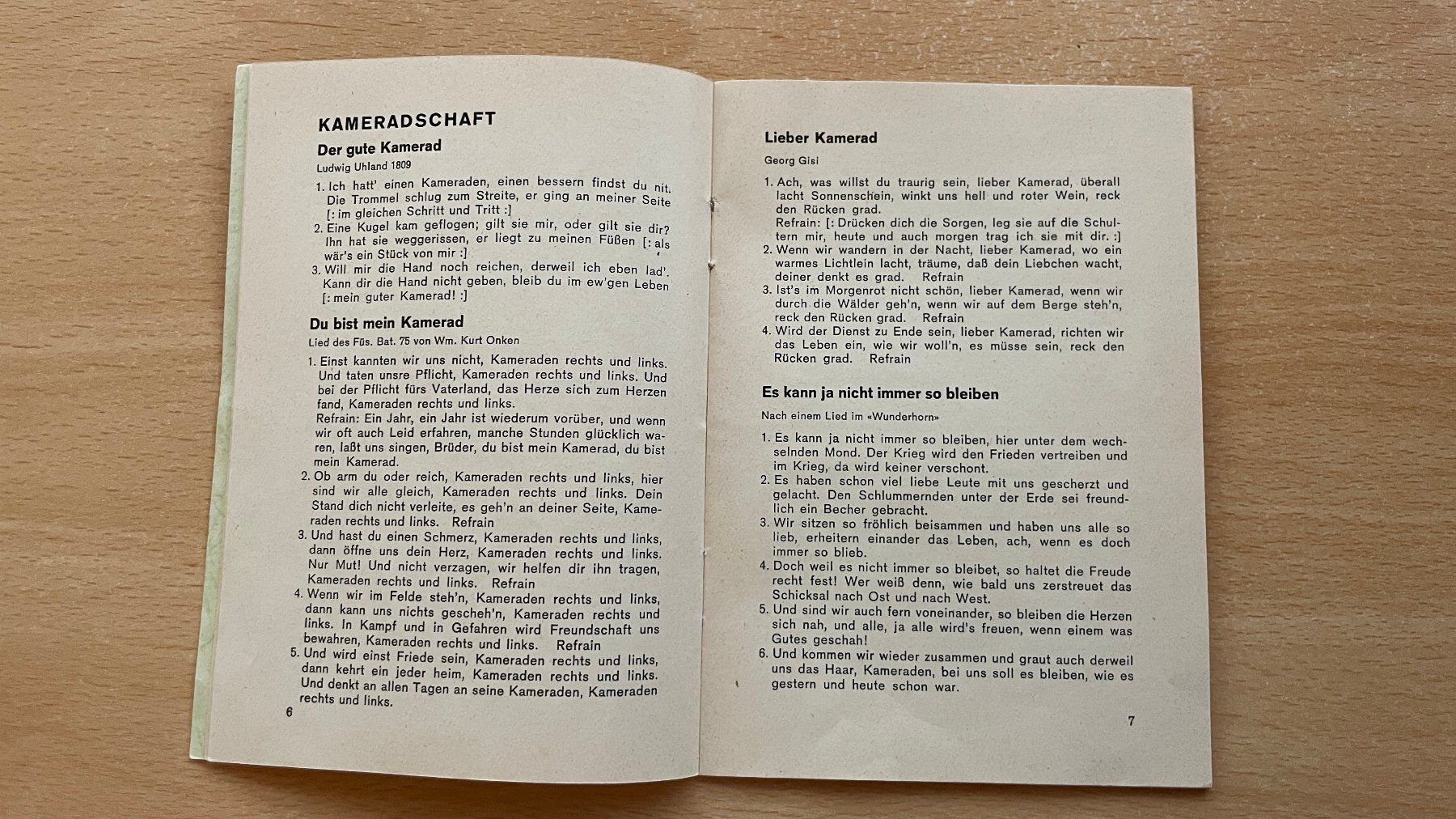 Bücher: DIE GRENZ- DIVISION 7 SINGT - Singheft Schweizer Armee 1965 – Gebraucht aus Glattfelden von cybermaxx 3