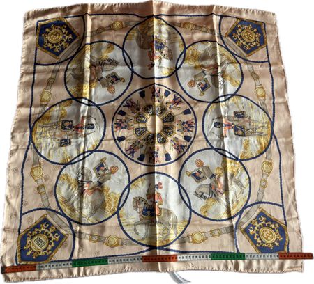 Foulard vintage en soie Enrico Coveri