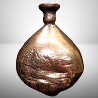 🏺Vase BONBON Keramik Bronze Vintage Rarität Sammlerstück 💫