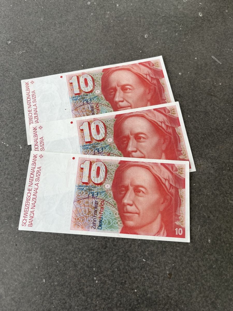 Banconote: Alte 10.- Noten Bankfrisch – Usato da Fislisbach venduto da Robertcolin02