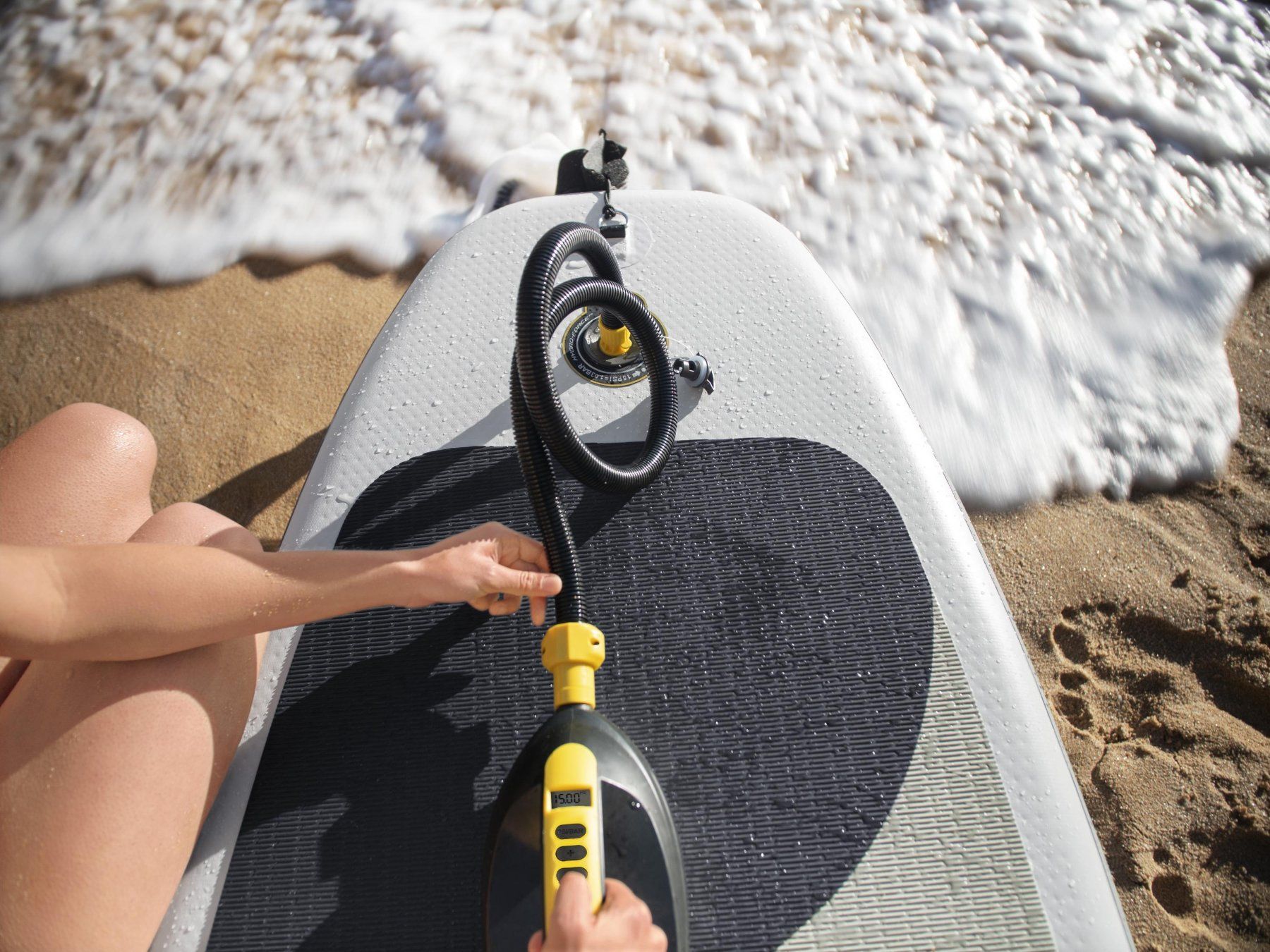 Tavole da surf e di nuoto: StandUp Paddle Pumpe Hydro-Force Luft 12V neuwertig – Usato da Lachen venduto da Torrero 3