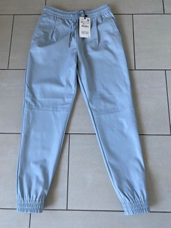 Kunstlederhose hellblau NEU