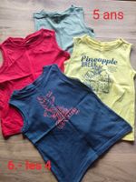 Lot de 4 débardeurs garçon taille 5 ans !