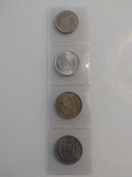 4 x 5 Franken Münze Schweiz jg. 1966, 1967,1967, 1969, Silbe