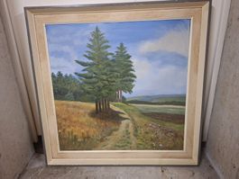 Ölgemälde: "Waldweg im Sommer" - Original Gemälde signiert