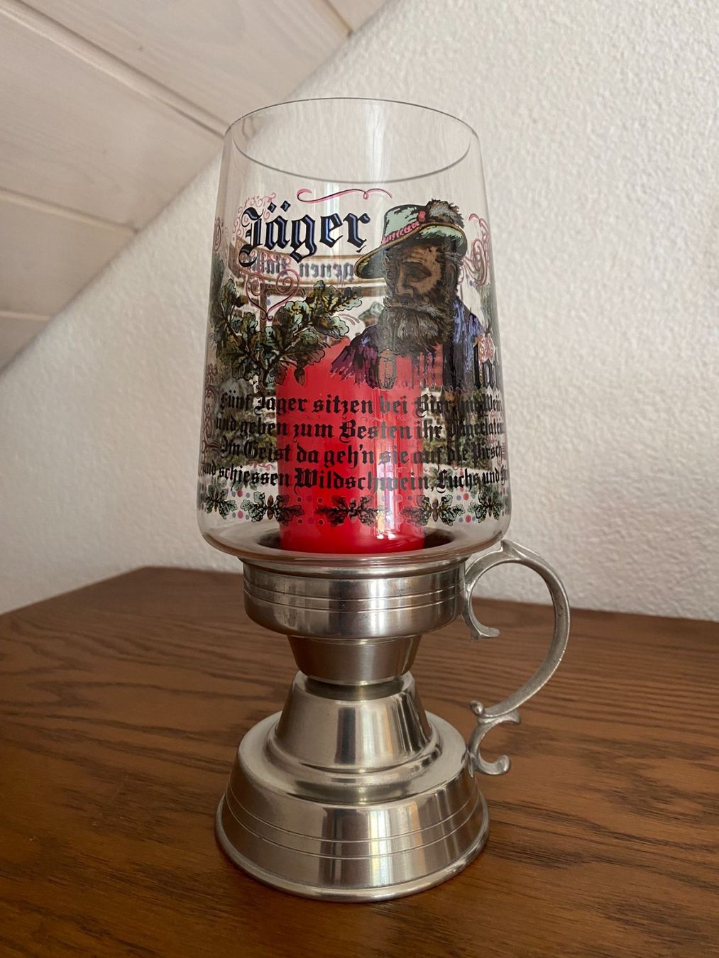 Tutte le decorazioni: Windlicht mit Jagdspruch – Nuovo (secondo la descrizione) da Gerolfingen venduto da Regenbogen88 2