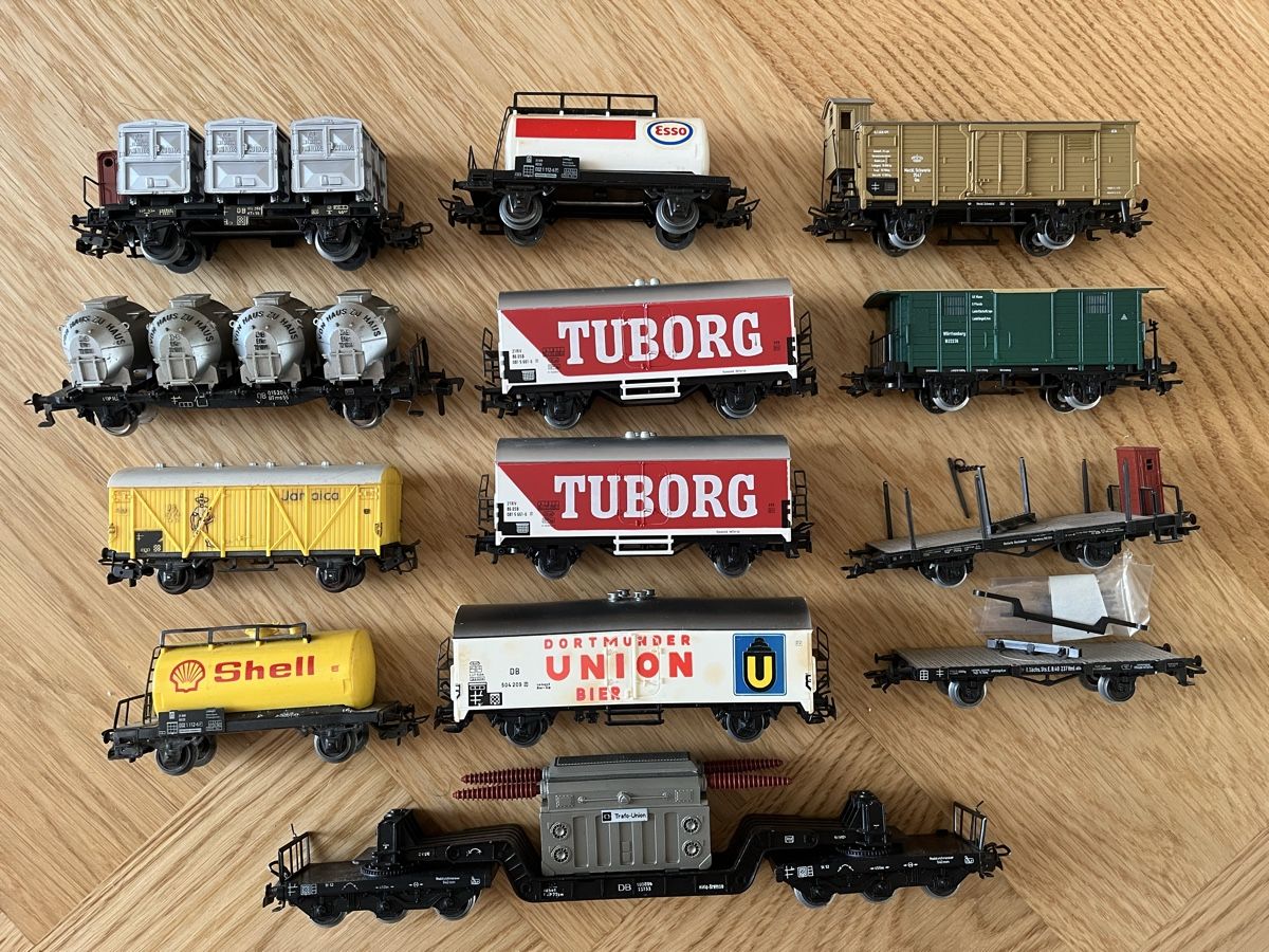 Märklin Modellini di ferrovie: Konvolut Märklin Güterwagen – Difettoso da Basel venduto da Re620_11627