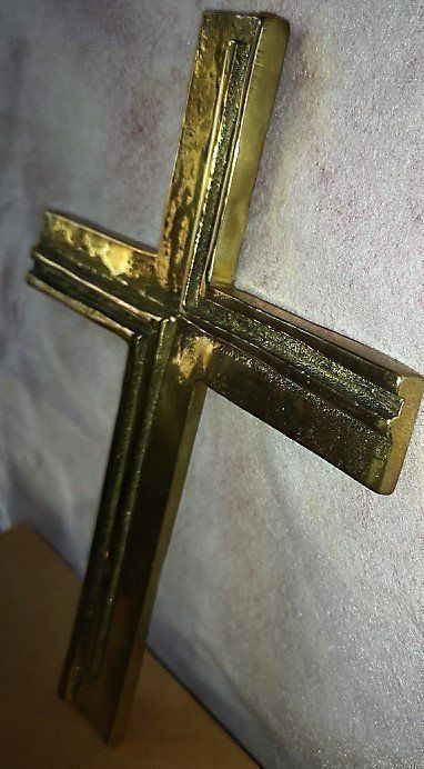 Sculture & Statue: Kreuz aus Messing Jesch – Nuovo (secondo la descrizione) da Lutzenberg venduto da Pinschi01 1