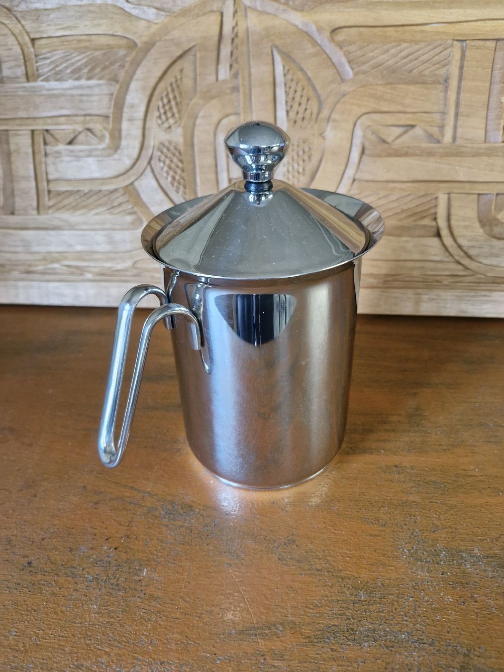 Tchibo Elettrodomestici da cucina: Milchschäumer aus Edelstahl von TCM – Nuovo e nell'imballaggio originale da Elsau venduto da sanoli01