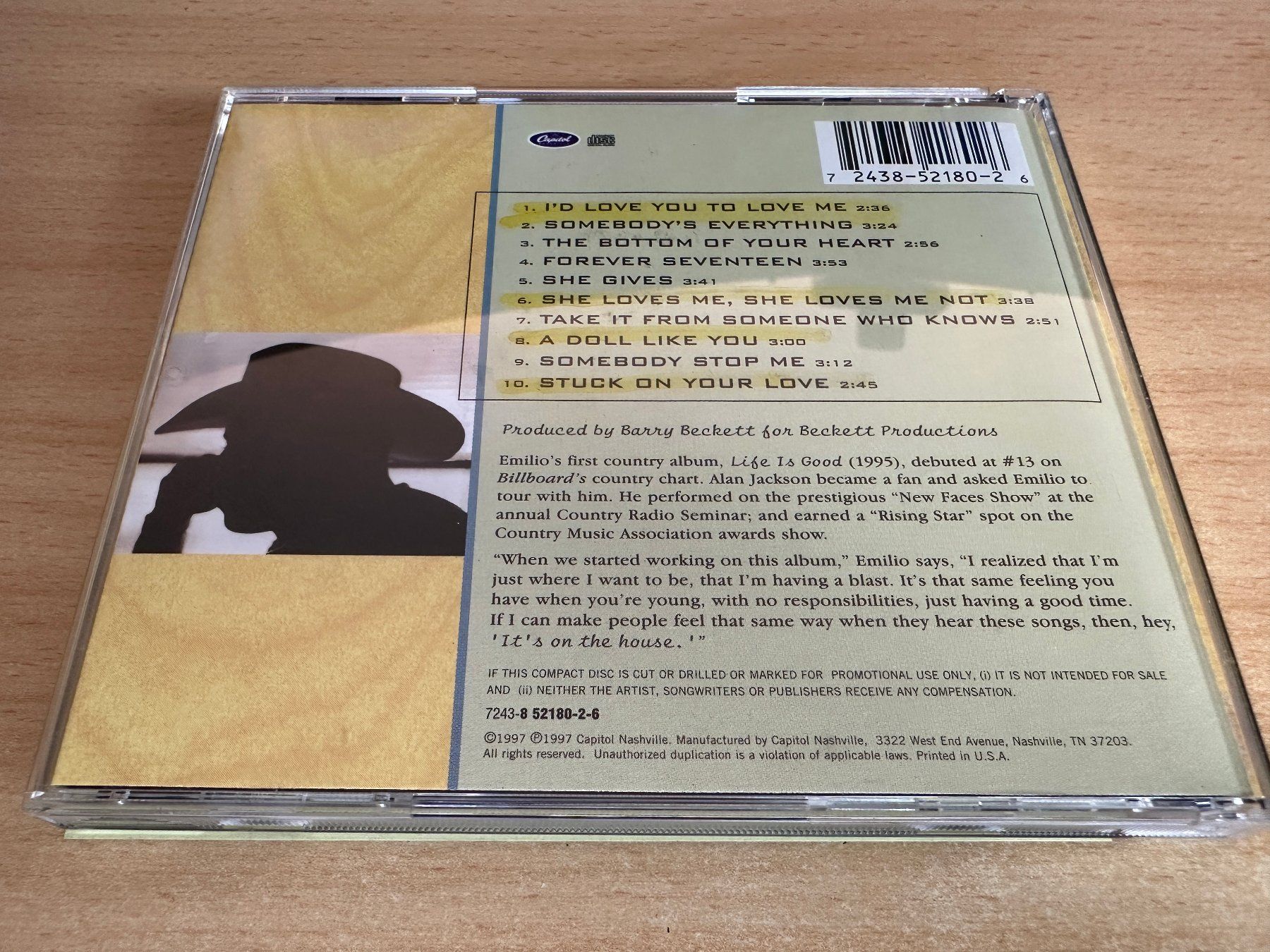 CD: Emilio – It's On The House – Usato da Rikon im Tösstal venduto da Alpenmutz 1