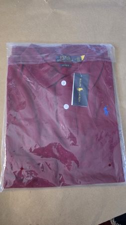 Orginal Ralph Lauren Polo Shirt Burgunder Rot Gr. M, NEU