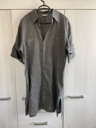 NILE 100% Leinen Bluse /Tunika - Gr. XL