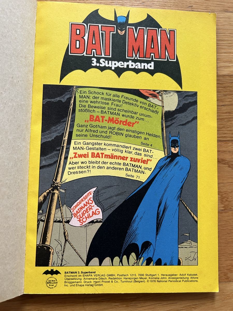 Comics: Batman 3. Superband 1976 – Gebraucht aus Urtenen-Schönbühl von chriswaddle 1