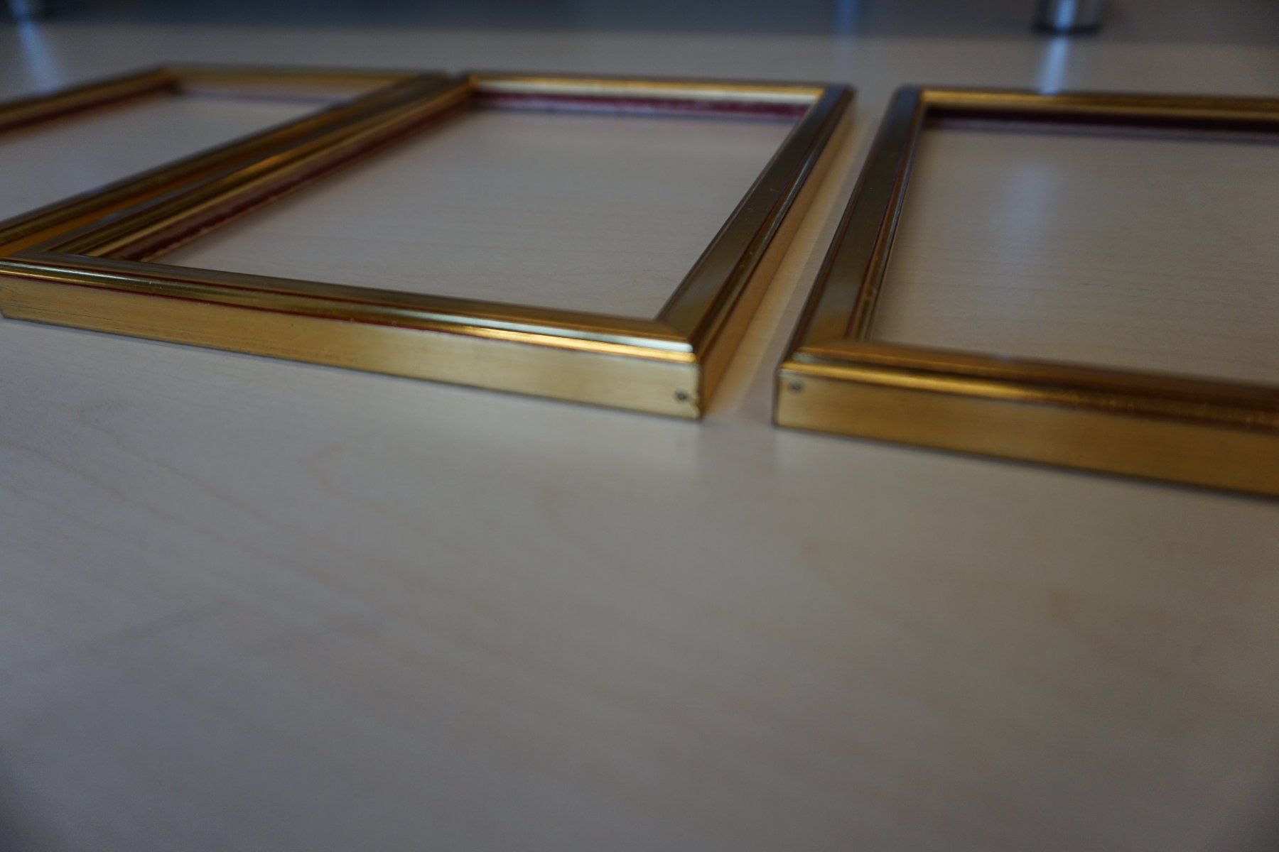 Cornici: Bilderrahmen 3-er Set klein, gold aus Holz – Nuovo (secondo la descrizione) da Giswil venduto da sowo60 5