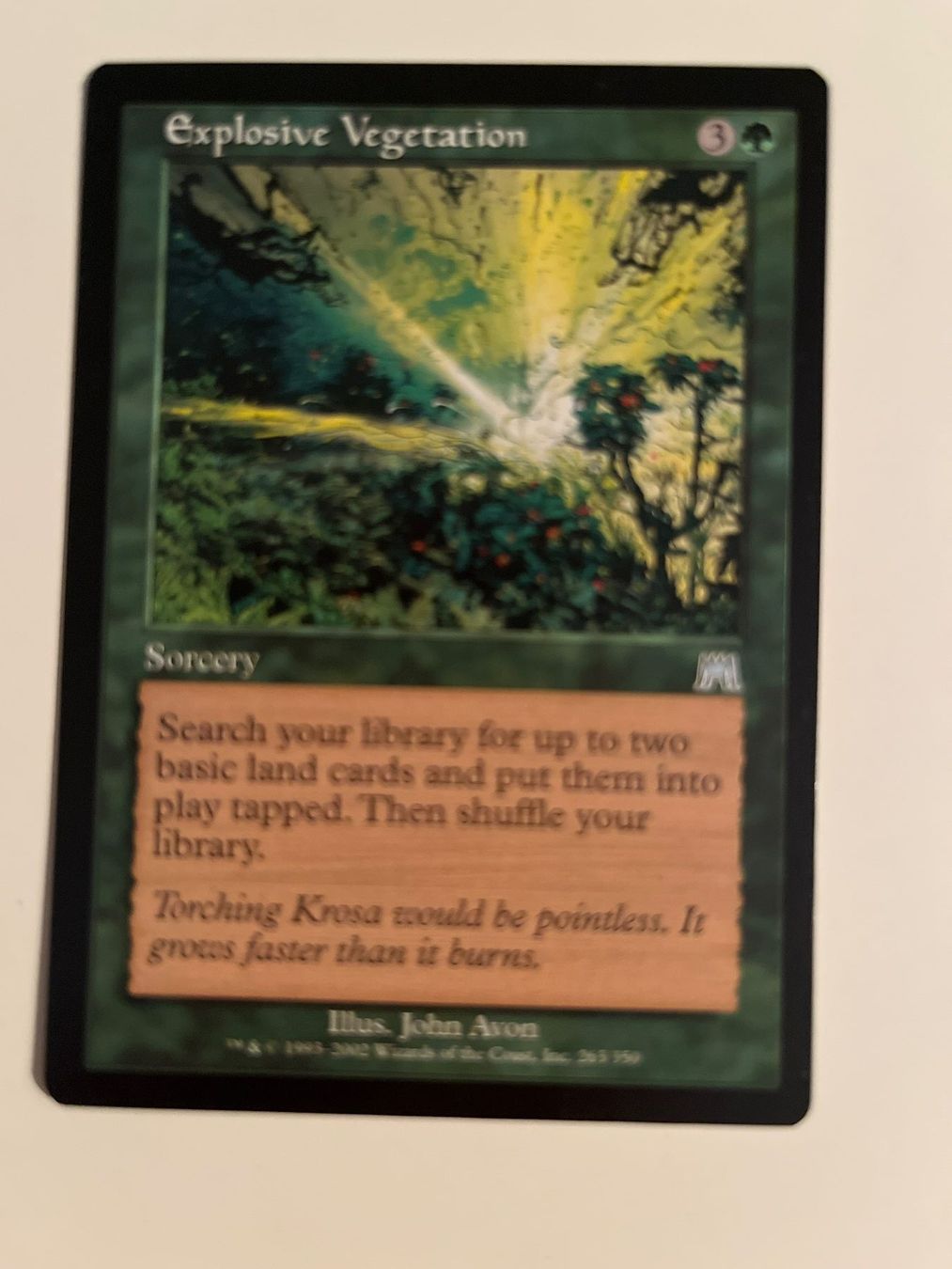 Magic The Gathering Carte collezionabili: 1 x Explosive Vegetation - Magic: The Gathering - MtG – Usato da Kriens venduto da Shadi1980