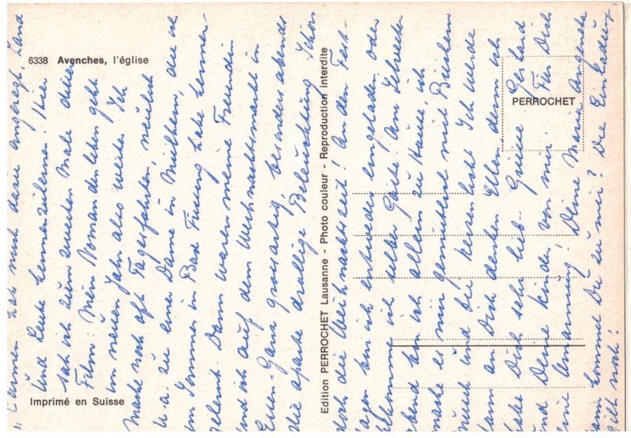 Cartoline postali: Avenches, église, vers 1975 – Usato da Frauenfeld venduto da POML 1