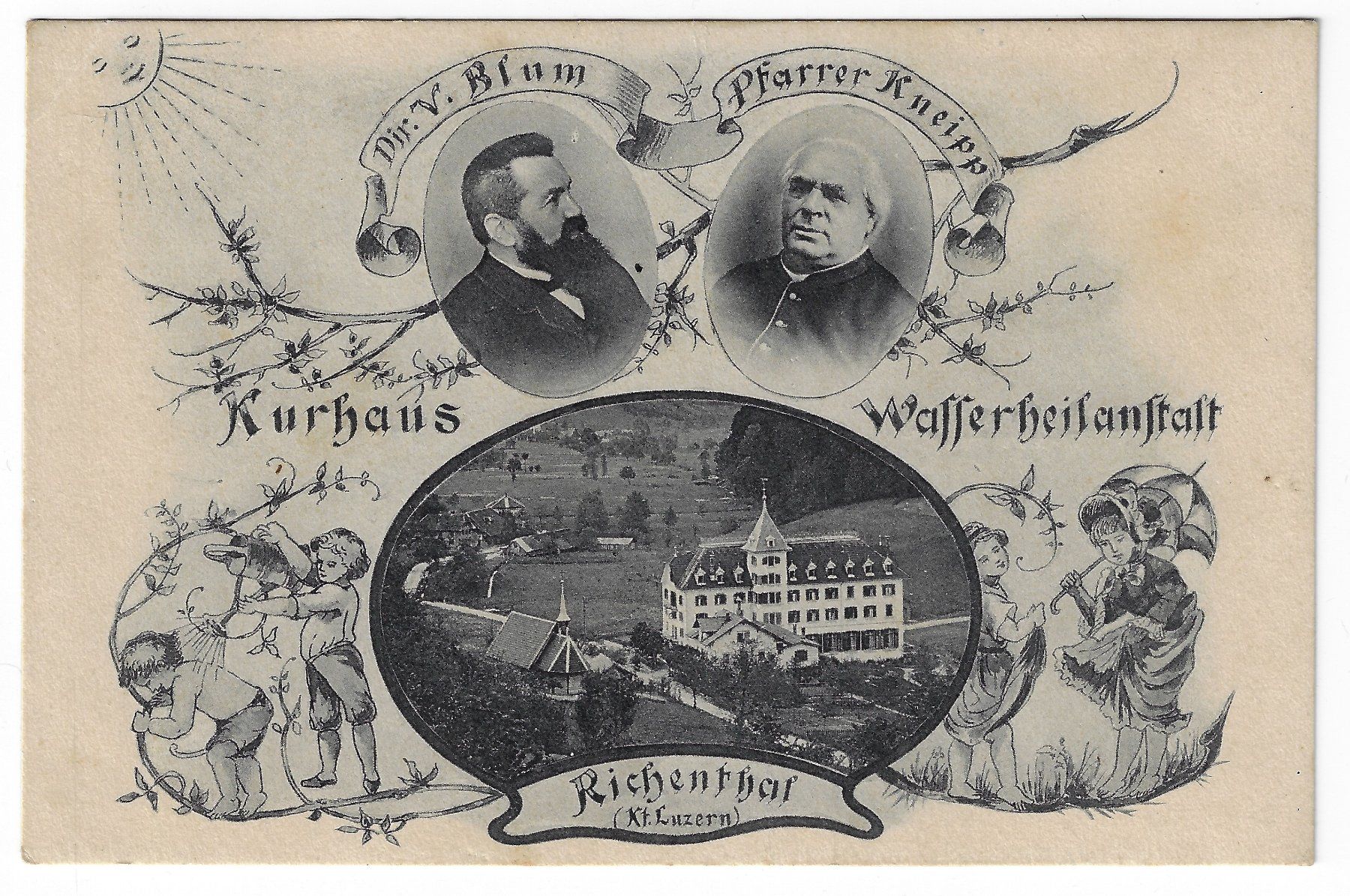 Cartoline postali: Kurhaus Richenthal Kt. Luzern – Usato da Balsthal venduto da Palcivalle