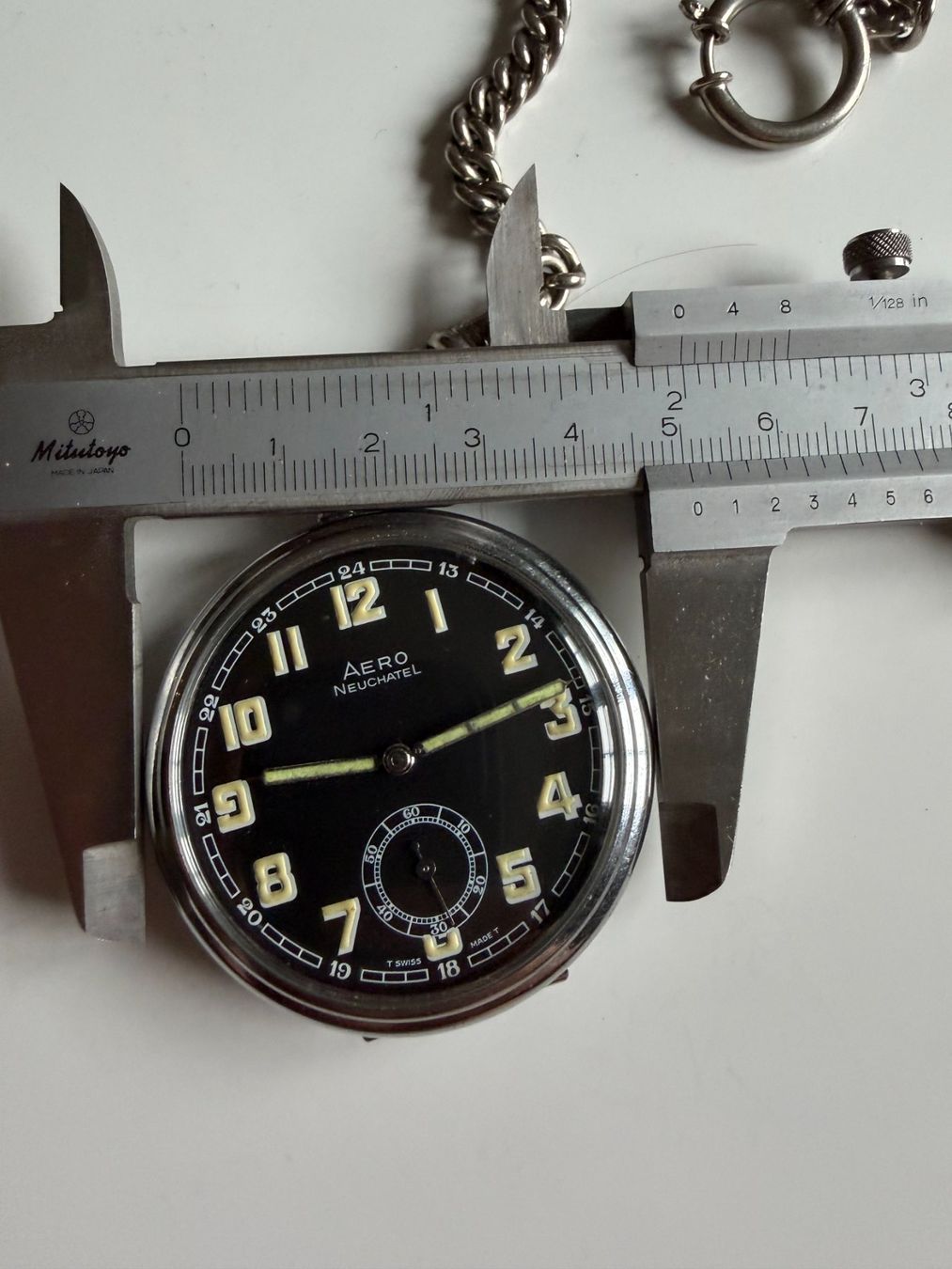Orologi: Aero Neuchatel Taschenuhr – Usato da Worblaufen venduto da chronyves 2
