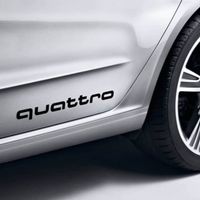Audi Quattro Aufkleber 2 Stück