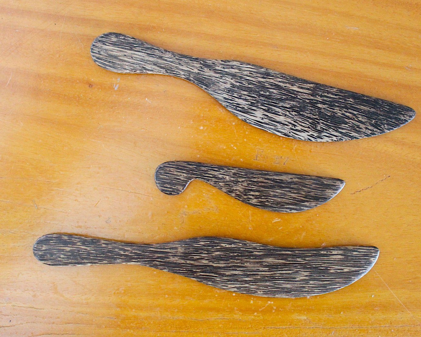 Coltelli da cucina: 3 x Streichmessern ev. Kokosholz – Usato da Locarno venduto da fripui 1