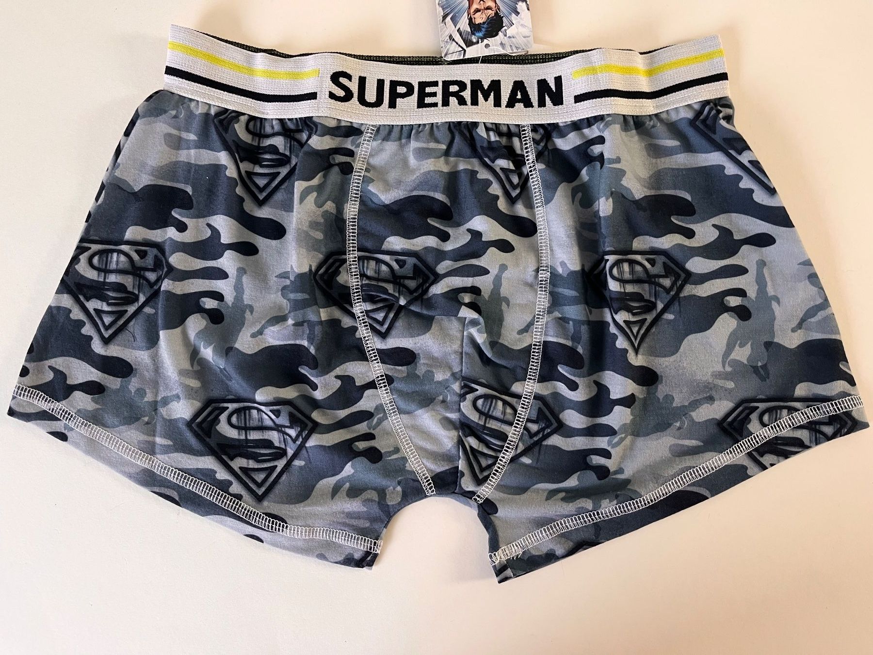 Biancheria intima: Boxershorts SUPERMAN, Grösse S, Farbe Grau – Nuovo e nell'imballaggio originale da Rudolfstetten venduto da gst_g7xl