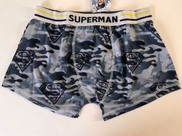 Boxershorts SUPERMAN, Grösse S, Farbe Grau