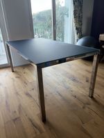 Glas-Metall Bürotisch mit Chromgestell guter Zustand