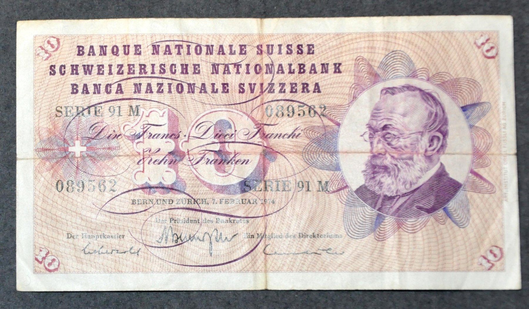 Banconote: 10 Franken Noten – Usato da Andwil TG venduto da Wanton25 6